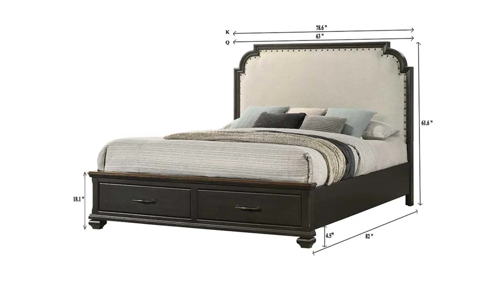 Hamilton Storage Bed Dimensions
