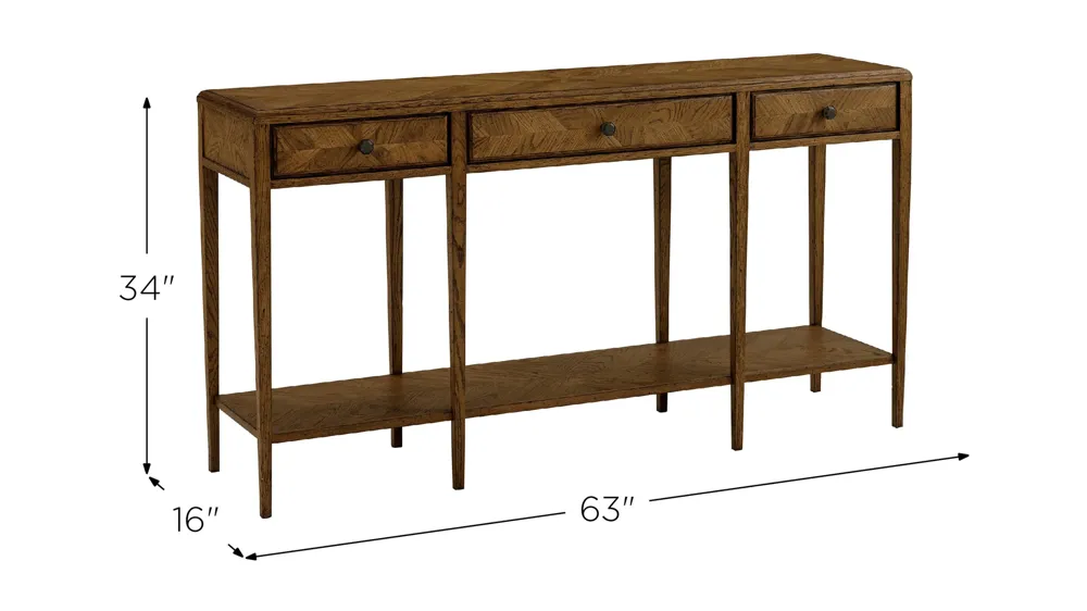 Nova Two Tiered Console Table Dimensions