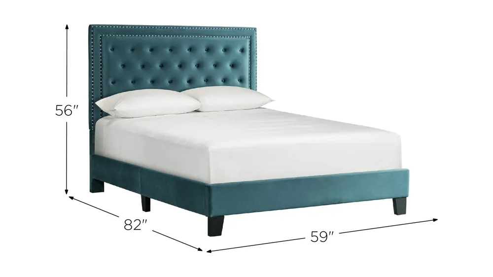Teagan Upholstered Platform Bed Dimensions