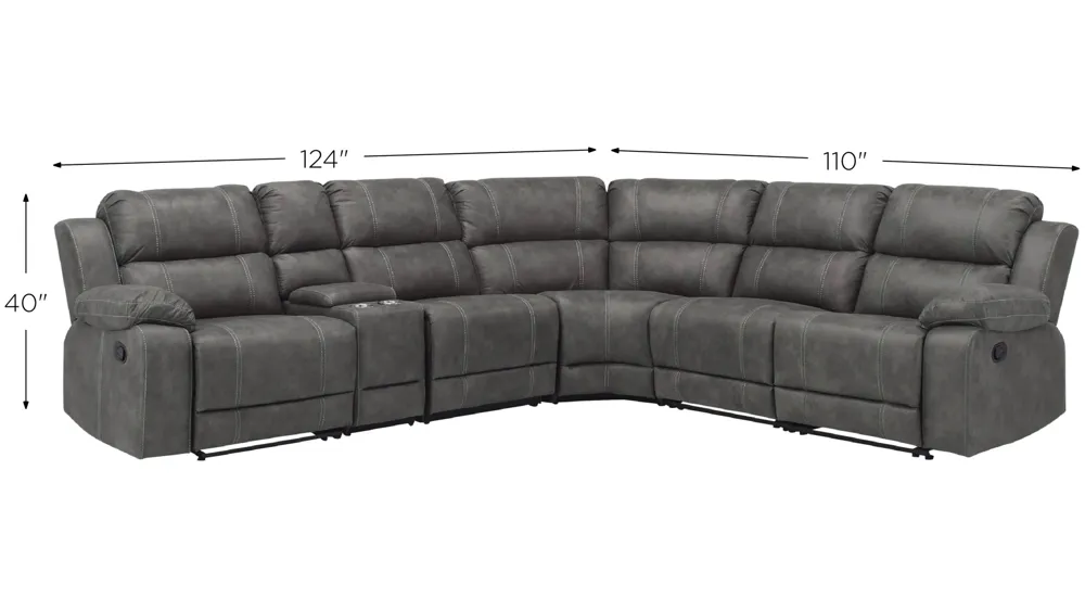Kerridon 6-pc. Reclining Sectional | Raymour & Flanigan