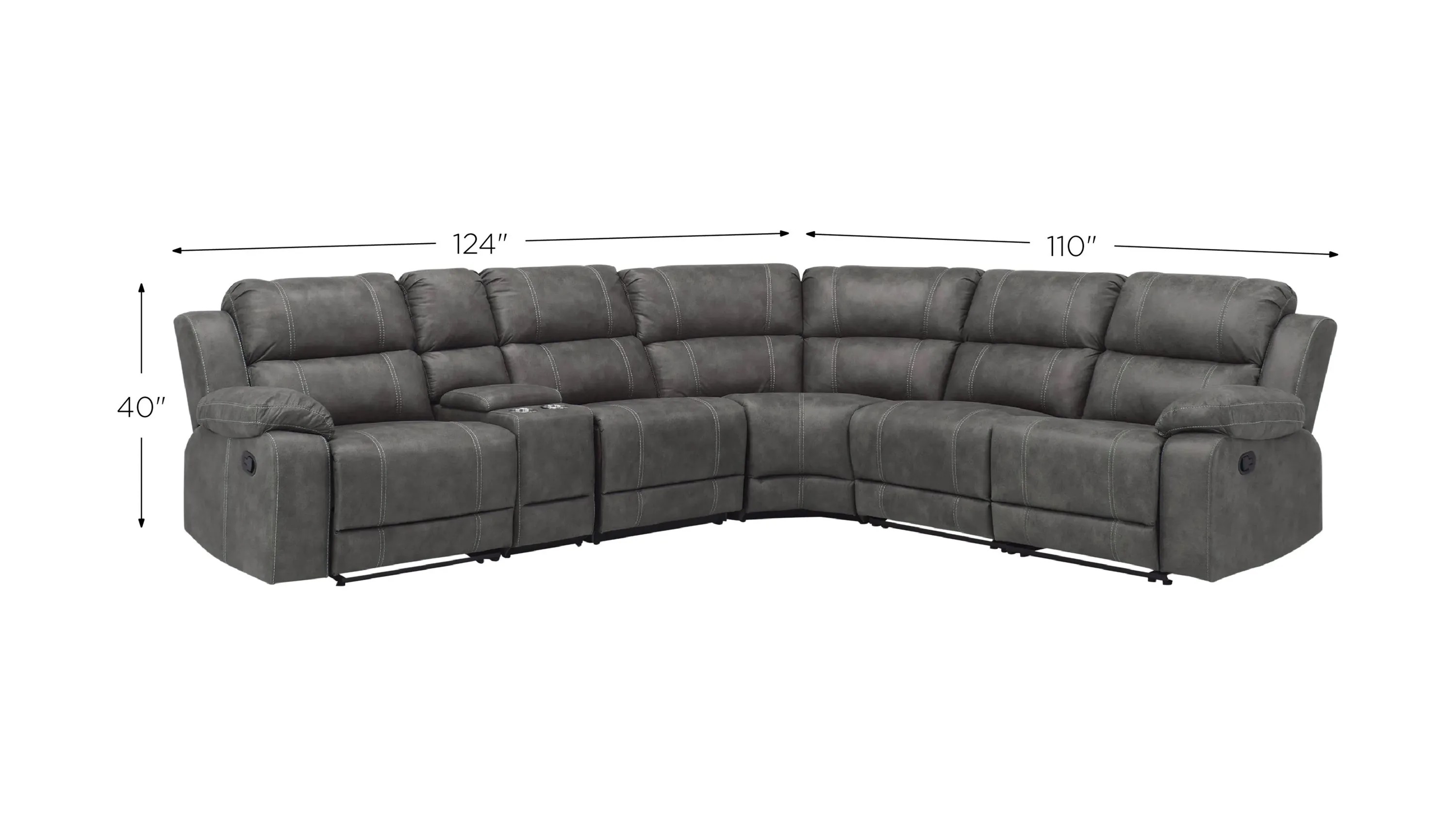 Kerridon 6-pc. Reclining Sectional | Raymour & Flanigan