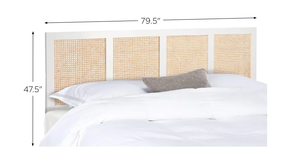 Vienna Cane Mounted Headboard Dimensions