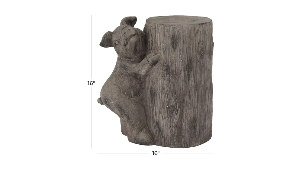 Ivy Collection Brown Garden Sculpture Dimensions