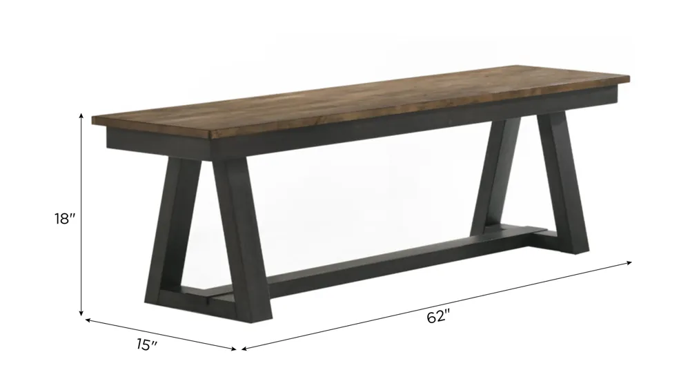 Harper Backless Bench Dimensions