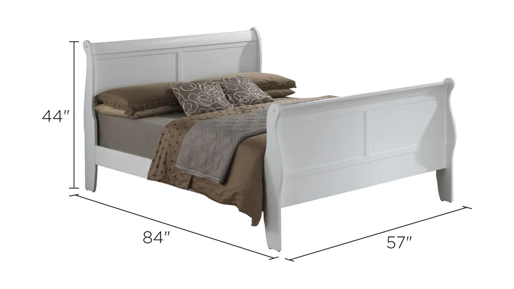 Rossie Sleigh Bed Dimensions
