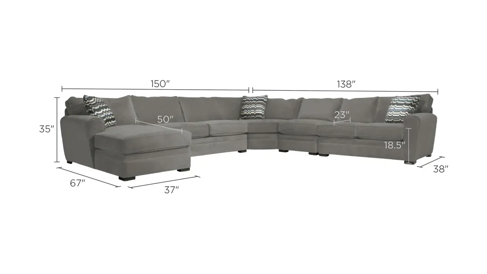 Artemis II 5-pc. Sectional Dimensions