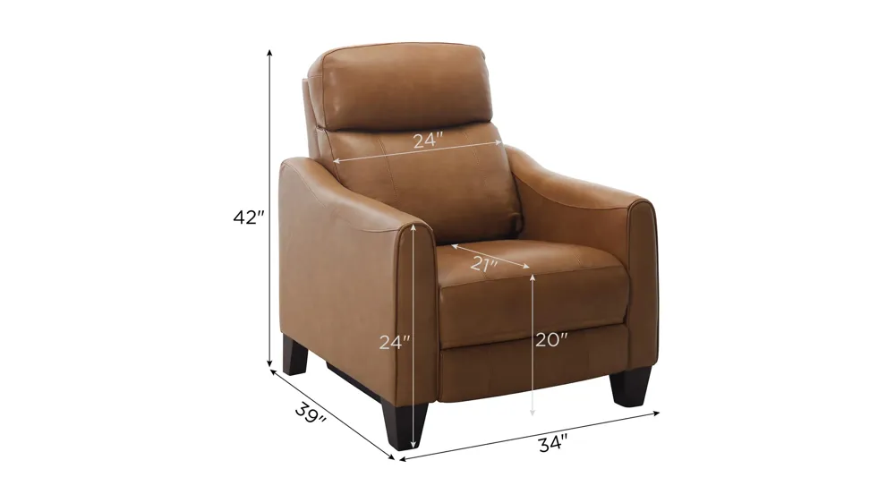 Mullican Zero Gravity Power Recliner w/ Power Headrest Dimensions