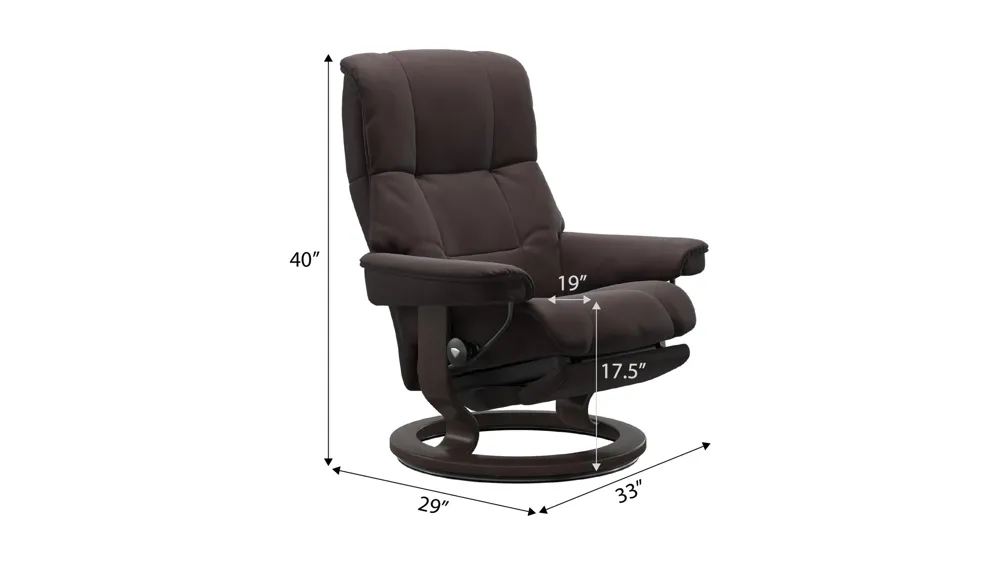 Mayfair Medium Classic Power Recliner Dimensions