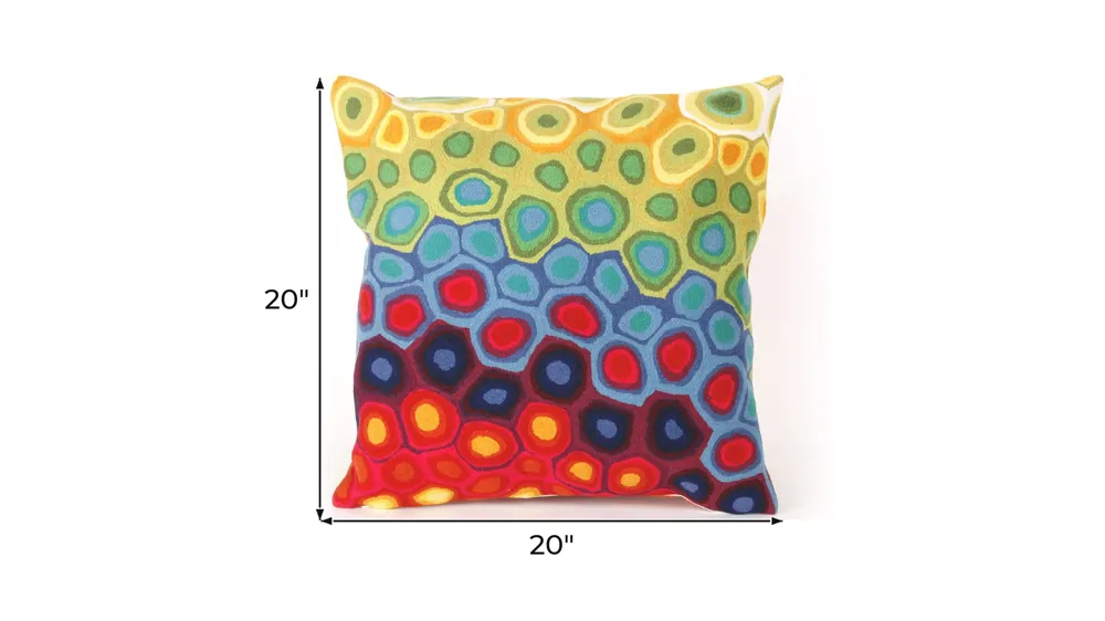Liora Manne Visions III Pop Swirl Pillow Dimensions