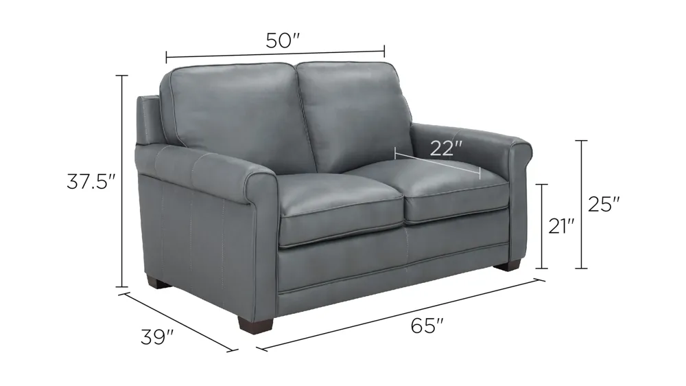 Lexington Leather Loveseat Dimensions