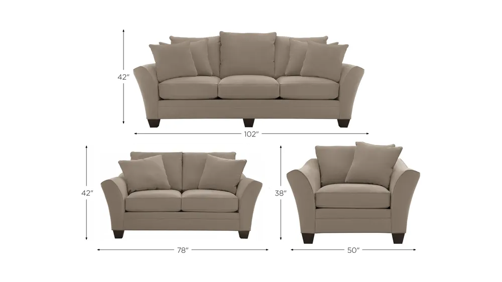 Briarwood Living Room Set Dimensions