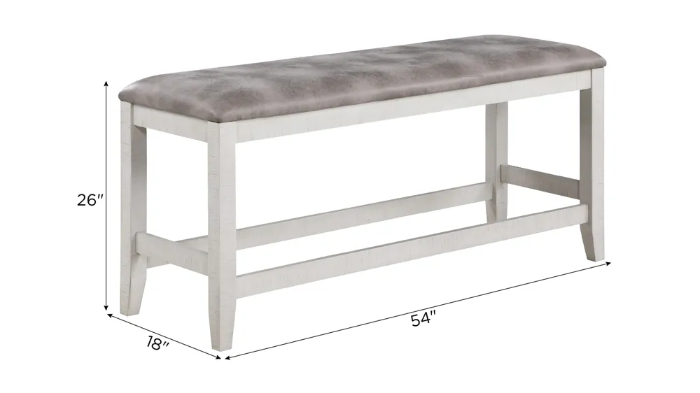 Richland Counter-Height Bench Dimensions