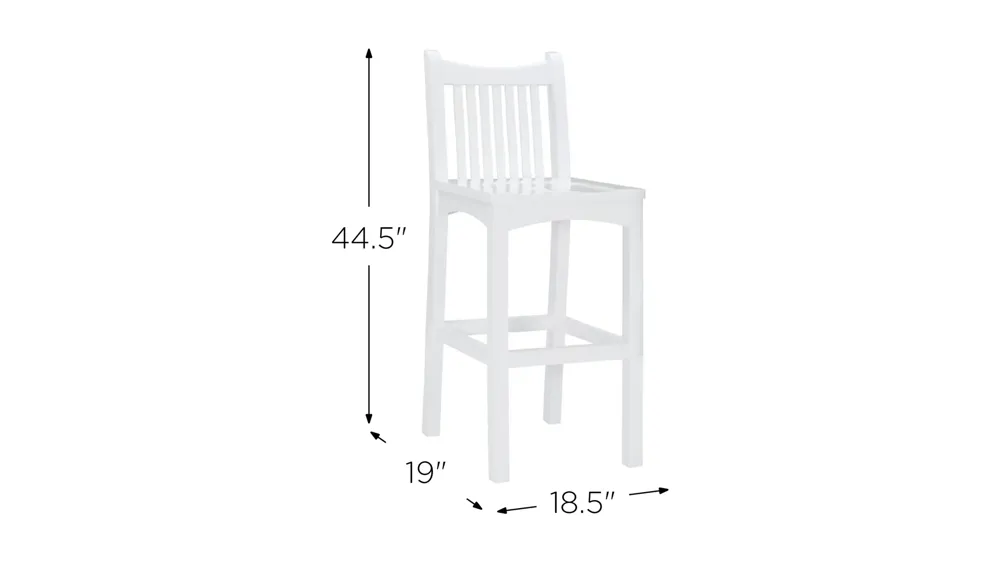 Maryah Bar Stool - Set of 2 Dimensions