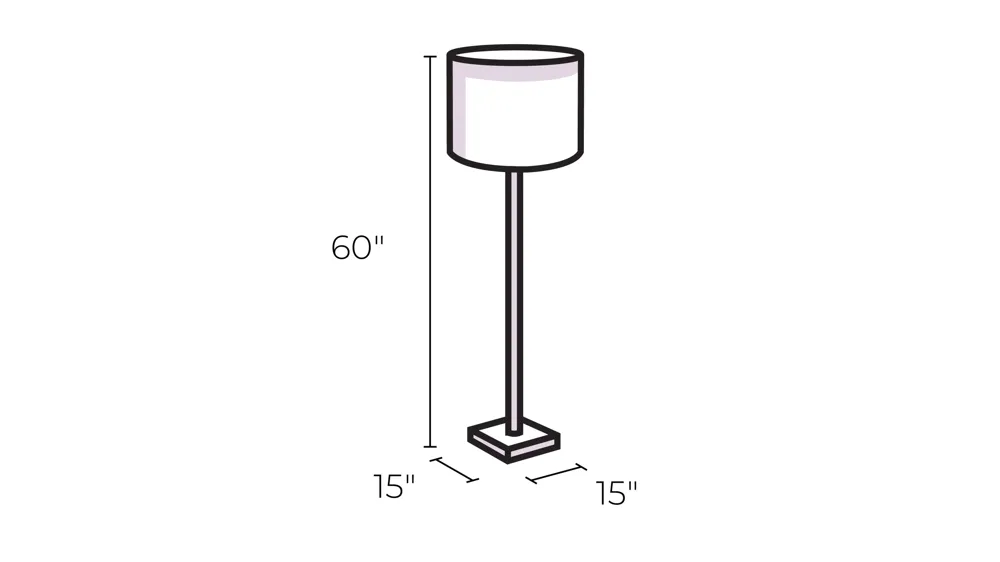 Delaney Floor Lamp Dimensions