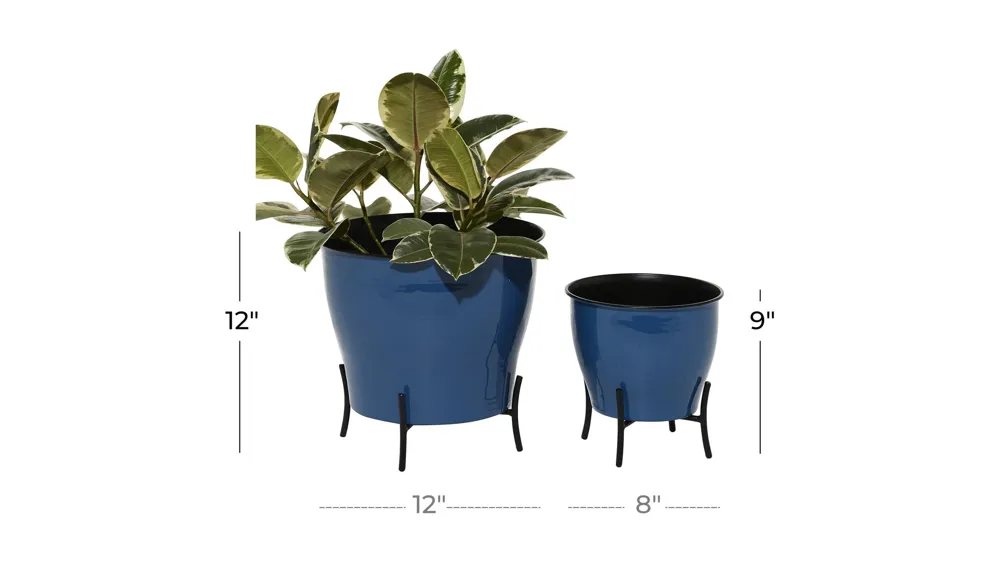Novogratz Goodall Planter Set of 2 Dimensions