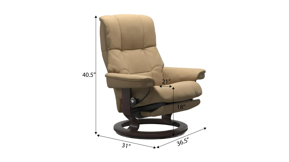 Mayfair Large Classic Power Recliner Dimensions