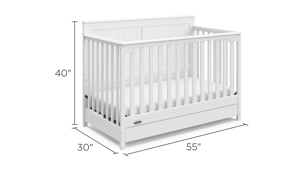 Halsey Convertible Crib w/ Drawer Dimensions