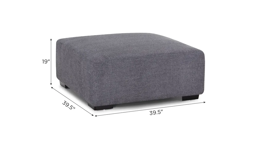 Carter Cocktail Ottoman Dimensions