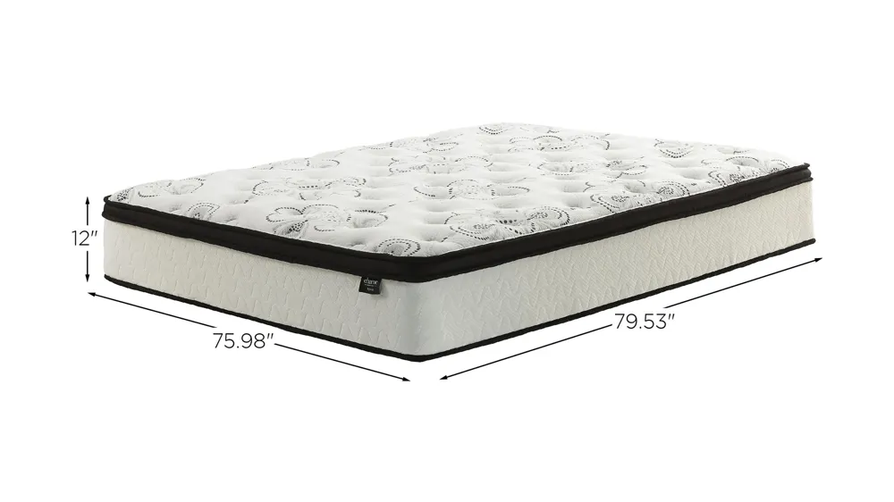 12-Inch Chime Hybrid Plush Mattress in a Box Dimensions