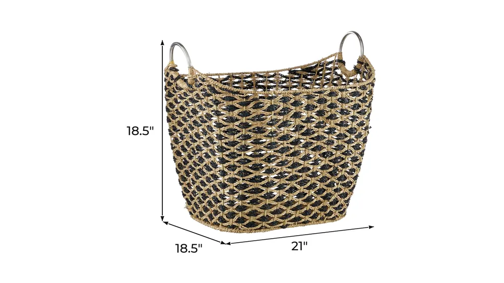 Ivy Collection Schermerhorn Storage Basket Dimensions