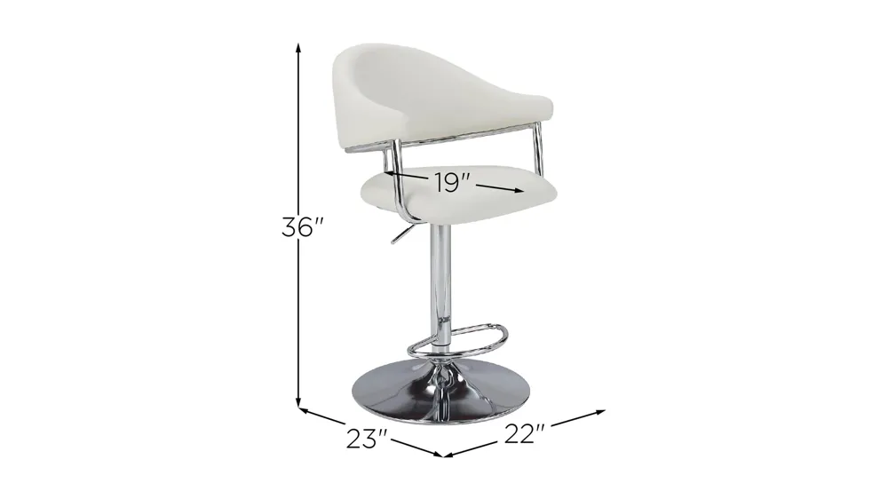 Charvel Gas-Lift Stool Dimensions