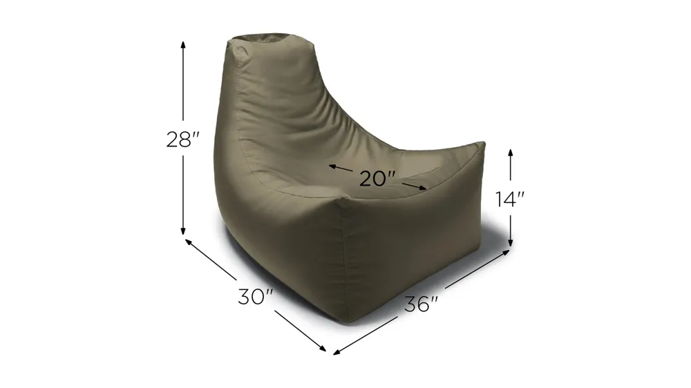 Jokinen Outdoor Bean Bag Patio Chair Dimensions