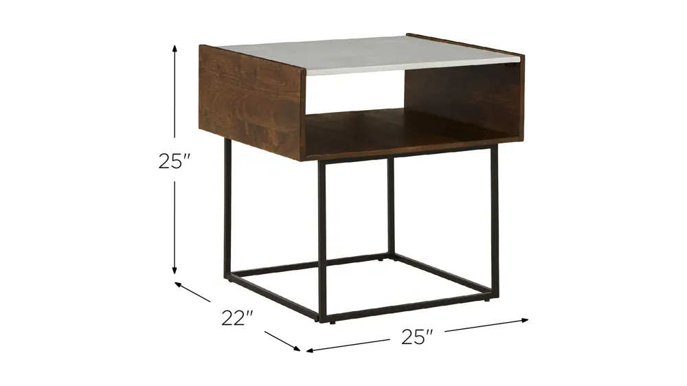 Rusitori End Table Dimensions