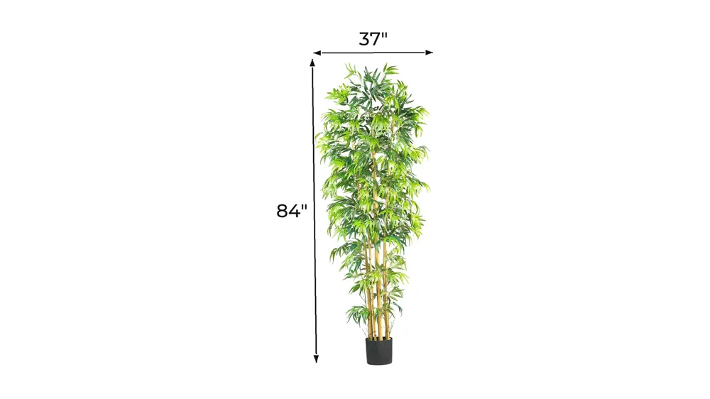 7ft. Bambusa Bamboo Silk Tree Dimensions