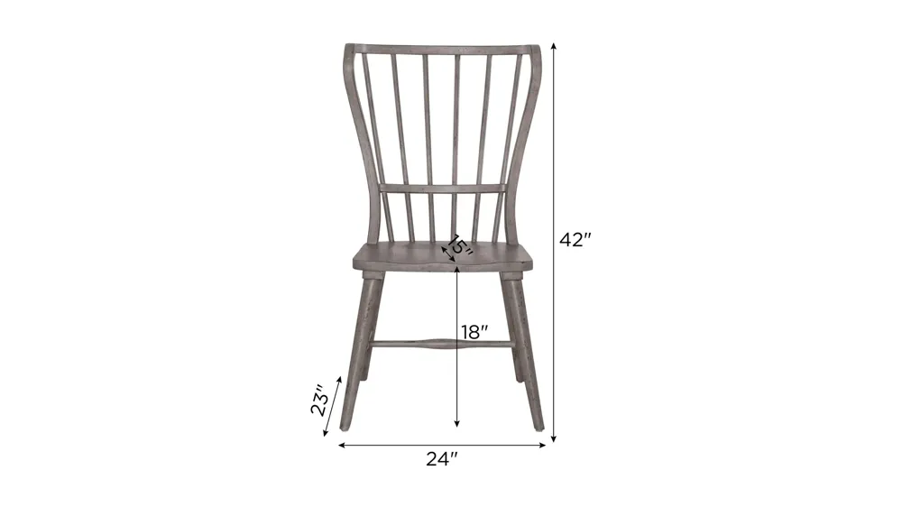 River Place Side Chair - Set of 2 Dimensions