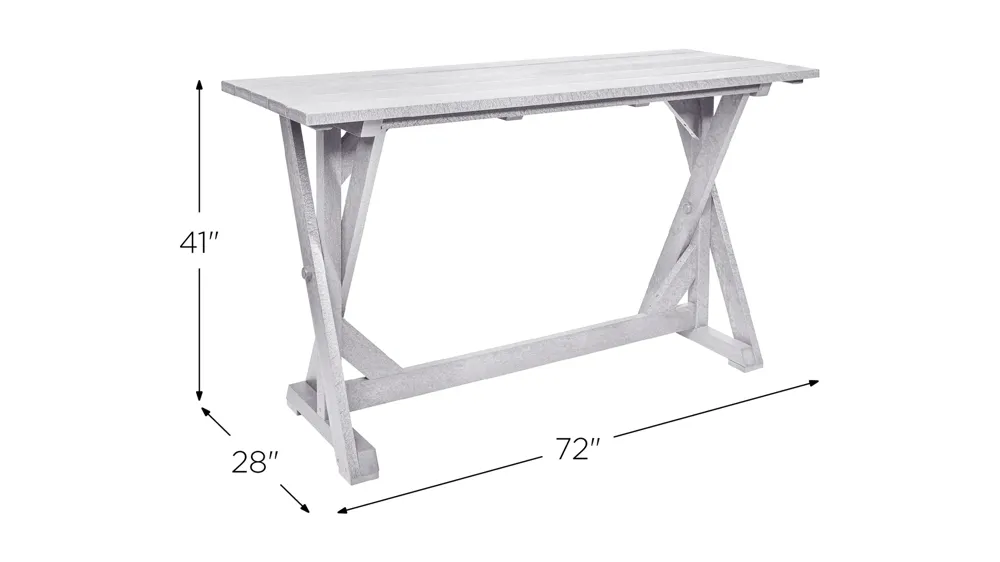Generation Recycled Outdoor Bar Table Dimensions