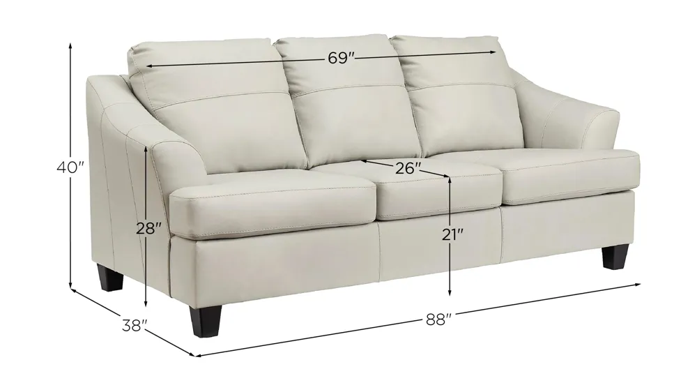 Grant Leather Sofa Dimensions