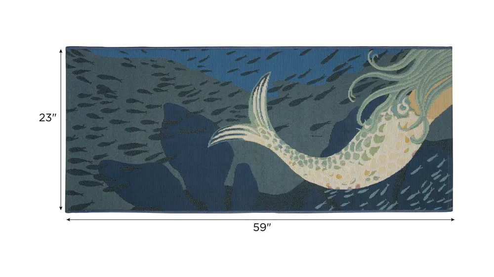 Esencia Mermaids Are Real Indoor/Outdoor Mat Dimensions