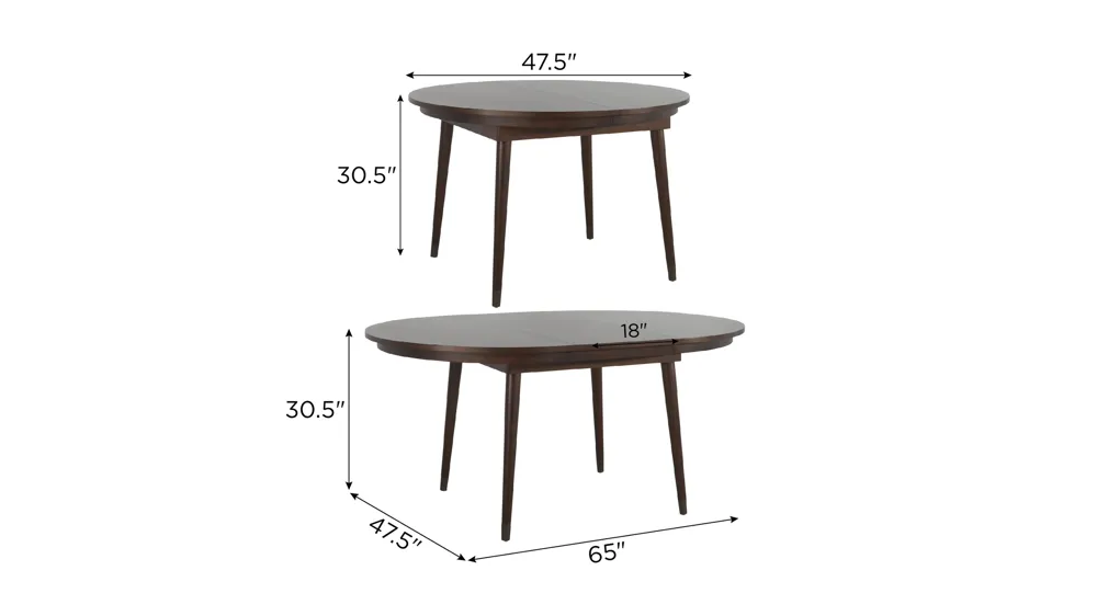 Mateo Dining Table Dimensions