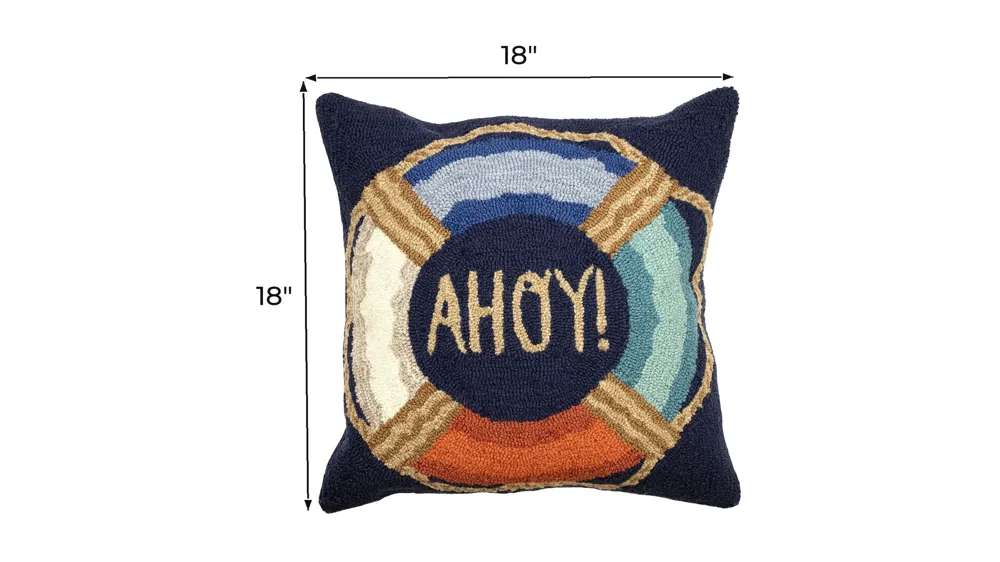Liora Manne Frontporch Ahoy Pillow Dimensions