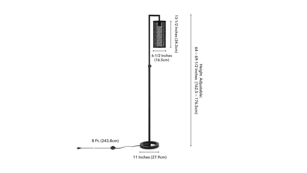 Moyna Floor Lamp Dimensions