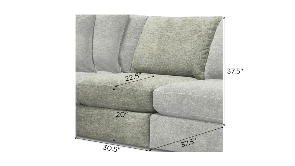 Nappily Armless Chair Dimensions