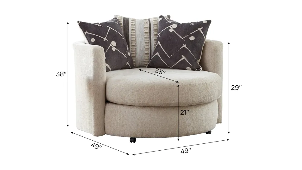 Alston Swivel Chair Dimensions