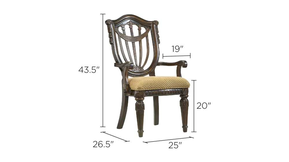 Bradford Heights Armchair Dimensions