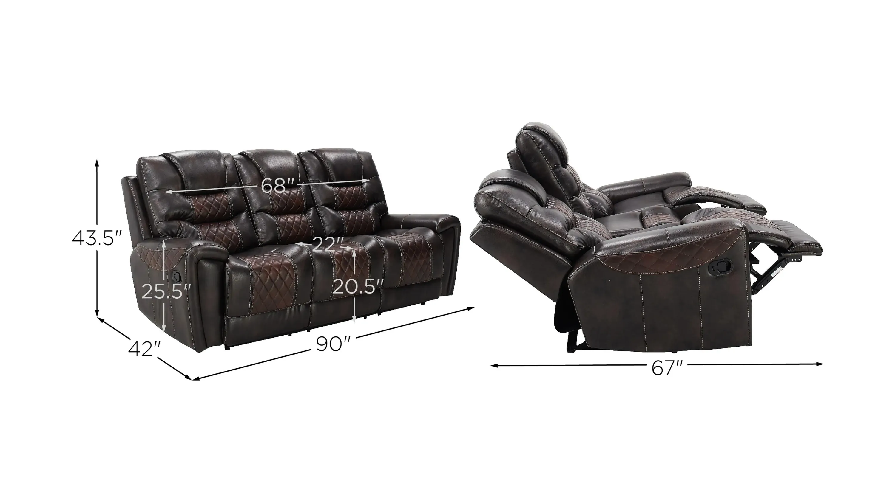 Corrigan Reclining Sofa w/ Drop Down Table | Raymour & Flanigan