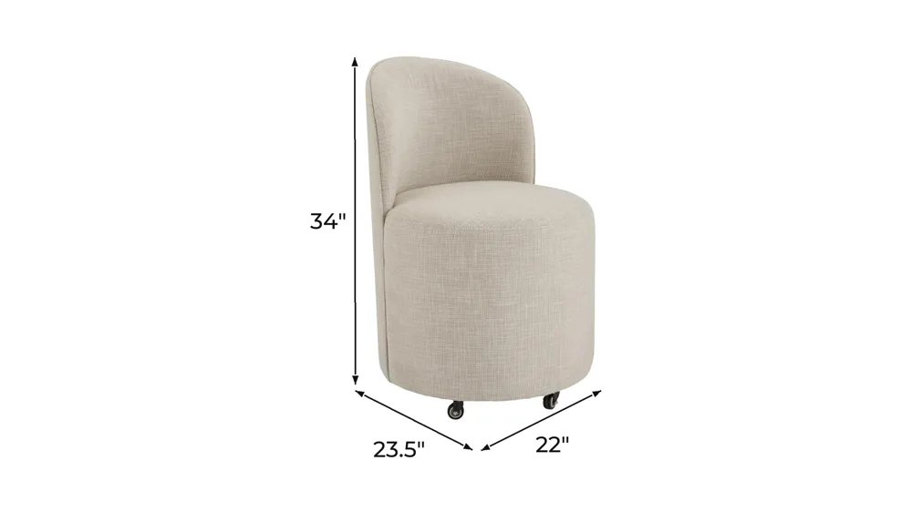 Matisse Upholstered Host Chair Dimensions