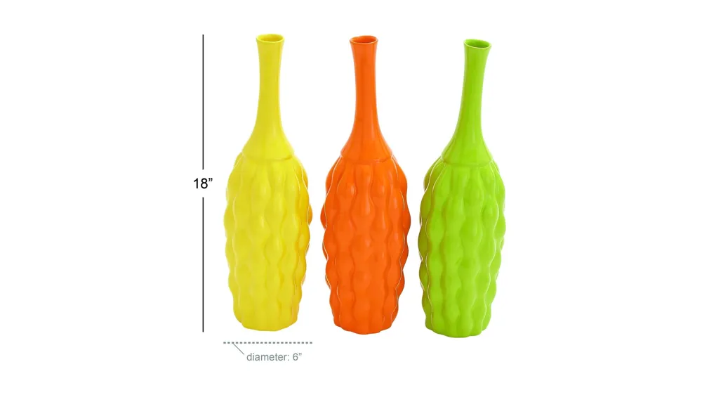 Novogratz Silfren Vase Set of 3 Dimensions