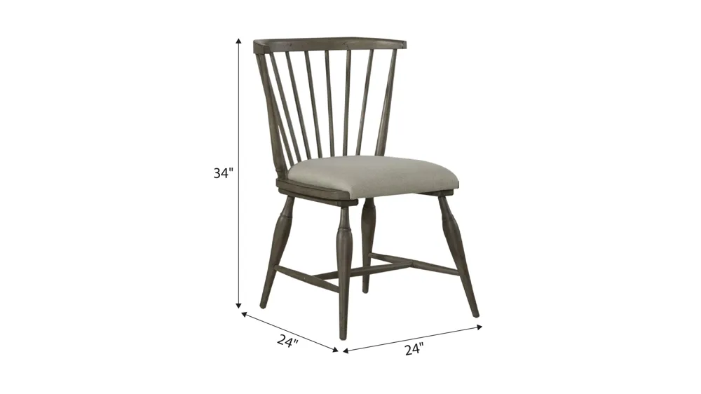 Coventry Windsor Chair Set of 2 Dimensions