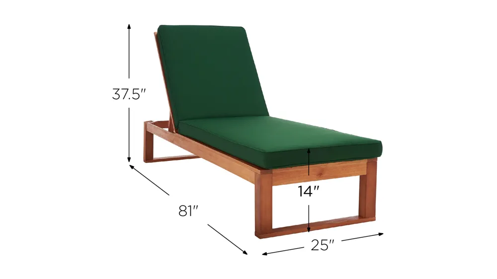 Danser Sun Lounger Dimensions