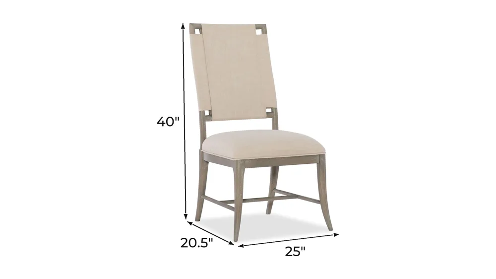 Affinity Upholstered Side Chair - Set of 2 Dimensions