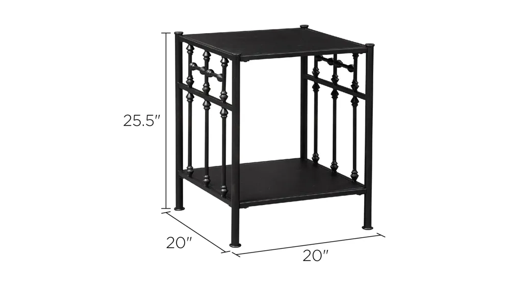 Vintage Series Open Nightstand Dimensions