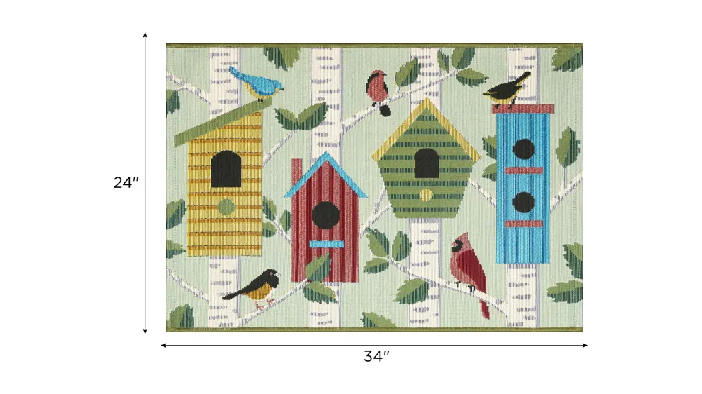 Esencia Bird Condos Indoor/Outdoor Mat Dimensions