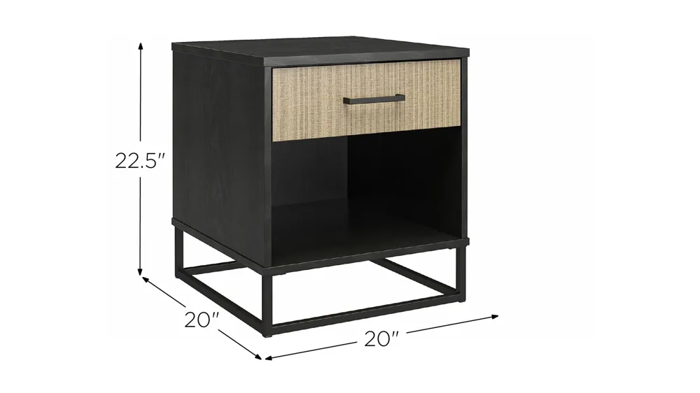 Novogratz Kelly Nightstand Dimensions