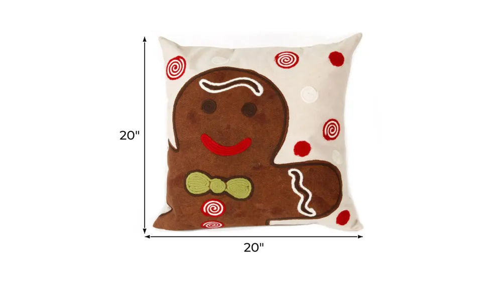 Liora Manne Visions II Gingerbread Pillow Dimensions