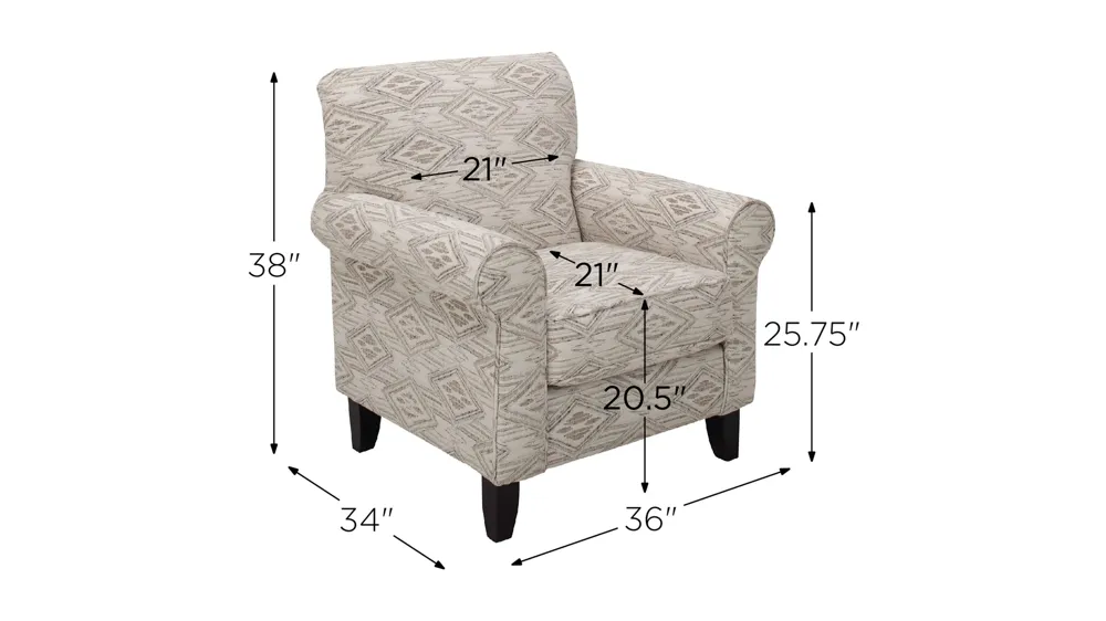 Tatum Accent Chair Dimensions