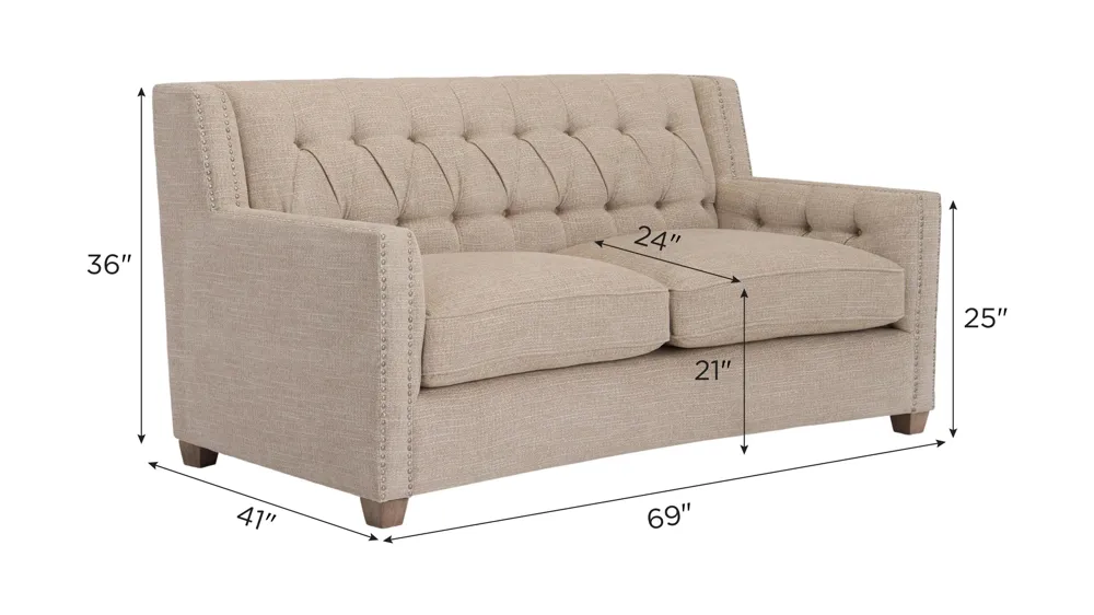 Celia Loveseat Dimensions
